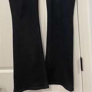 White House Black Market Women's Black Flare Jeans